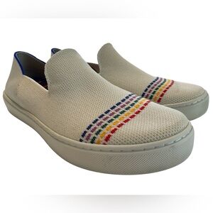 ROTHY’S The Original Kids Slip On Sneaker w/ Colorful Rainbow Stripe EU 36 | K4